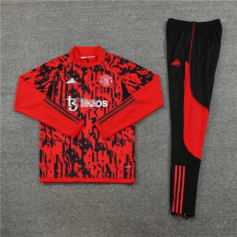 Sudadera Entrenamiento Manchester United 2023/2024 Rojo/Negro